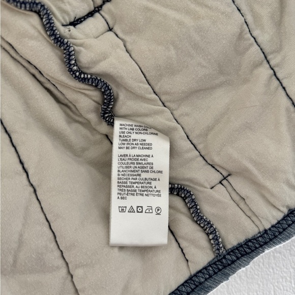 FREE PEOPLE Kara Blue Quilted Jacket S - Picture 12 of 13